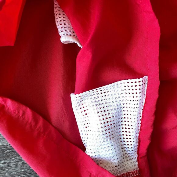 Champion VTG Red Swim Trunk Nylon Board Shorts Men's LG Bathing Suit Beach 90's - Picture 10 of 10